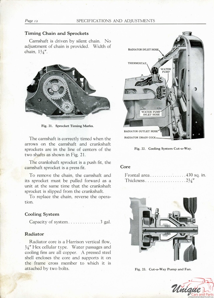 1930 Buick Marquette Specifications Booklet Page 29